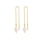 Pearl Cluster Dangling Earrings