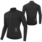 Walmeck Hommes Manches Longues Cyclisme Jersey Respirant VTT vélo Chemise vélo équitation Course Sport Veste vêtements