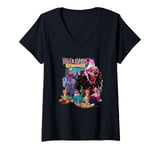 Womens Killer Klowns from Outer Space Vintage Group Shot V-Neck T-Shirt