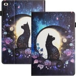 Coque Pour Ipad Mini 1/2/3/4/5 Coque Ipad Mini 4 Réveil/Veille Automatique Coque Ipad Mini Coque Ipad Mini 2 Avec Emplacements Pour Cartes Coque Ipad Mini 5 Chat