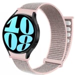 Nylon armbånd No-Gap Samsung Galaxy Watch 6 (40mm) - Pink Sand