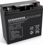 Europower Batteri 12V 17Ah Agm Europower Ep17-12