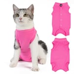 Axcimond Cat Recovery Suit Cat Body Suits for Medical Spay Surgical Cat Suit Kitten Bodysuit Post Surgery Cat Onesie Surgery Recovery Suit Cat Clothes After Surgery Recovery Collar & Cone Alternative