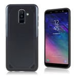 Samsung Galaxy A6 Plus (2018) / A9 Star Lite mobilskal plast och TPU material armerad - Mörkblå