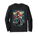 Rebel Riders Unleash The Rebel for a Motorcyclist biker Long Sleeve T-Shirt