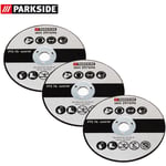 3 disques à tronçonner en métal, convient pour meuleuse d'angle Parkside PWSA 12 Li A1 297696