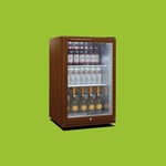 Drinks Fridge Husky C1H-900-BN-UK-HU 133 Litres Brown With Glass Door (00063)