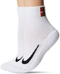 Nike Men's Multiplier Max Socks, White/White, M