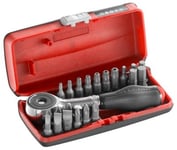 Coffret porte-embout à cliquet 1/4" + 22 pièces Facom R.PE360