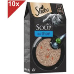 SHEBA Soupe 40 Sachets fraîcheur au thon pour chat 40g (10x4)