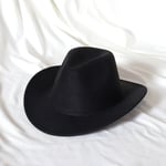 Mintunvihreä Western Cowboy Hat Naisten miesten poimutettu cowboy Tyttö Fedora nahkaisella Fedora Toca Toca Ritarihattu