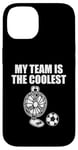 iPhone 14 My Team Is The Coolest, Desk Fan Playing Football Soccer Case