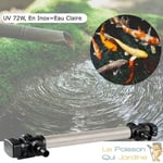 Le Poisson Qui Jardine - u.v inox Stérilisateur - Clarificateur ( Ultra Violet ) 72W Pour Bassin De Jardin De Plus De 25 à 30 m³