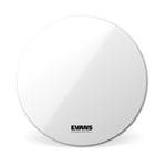 Evans EQ3 Resonant Smooth White Bass Drum Head, No Port, 22 Inch