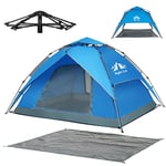 Night Cat Pop Up Tent 3 4 Man Person Camping Tent Waterproof Instant Automatic Easy Set Up Dome Holiday Tent