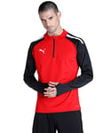 PUMA Homme Teamliga 14 Zip Top Sweater, Puma Red-puma Black, XL EU