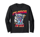 Hangover, Colds & Flu Joke s Funny Alien s Cartoon Novelty Long Sleeve T-Shirt