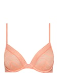 Unlined Plunge Lingerie Bras & Tops Wired Bras Coral Calvin Klein