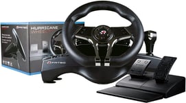 Volant De Course Hurricane Mk Ii Avec Pédales Et Changement De Vitesse Séquentiel Intégré (Playstation 4, Playstation 3, Switch Et Pc)