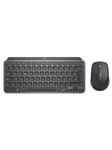 Logitech MX Keys Mini Combo for Business - Tastatur & Mus sæt - Tysk - Sort