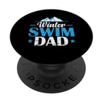 Winter Swim Dad PopSockets PopGrip Adhésif