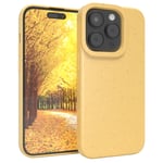 For Apple iPhone 15 Pro Organic Protective Cover Environmental Phone Case Yellow