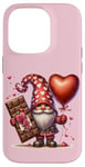 iPhone 14 Pro Pink Valentines Day Gnome Accessories Valentines Chocolate Case