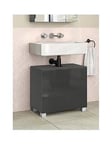 Dorel Home Atlas 2 Drawer Under Sink Cabinet - Grey Gloss