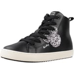 Geox J Kalispera Girl D Sneaker, Black, 2.5 UK