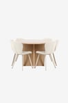 Venture Home - Matbord Strada med Lilja-stol - Beige