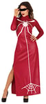 FIESTAS GUIRCA Costume d'Héroïne Araignée Rouge - Robe Longue et Élégante de Super-Héros - Déguisement d'Halloween pour Femme Taille 38-40 M