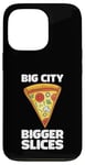 Coque pour iPhone 13 Pro Design amusant Love Pizza Big City Style