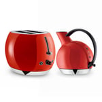 Bugatti Giulietta Kettle and Romeo Toaster Set Red