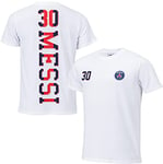 Paris Saint-Germain T-Shirt Lionel Messi PSG - Collection Officielle Blanc