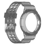 Integrert TPU-klokkerem Støtsikker for Google Pixel Watch 1/2 Svart aske