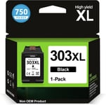 303 XL Cartouche d'encre Noire,Cartouche 303 Noir Remplacement pour Encre HP 303 Noir,Cartouche Imprimante 303XL pour HP Envy Photo 7134 7830 6232 6230 7130 6220 6234 7100 7155 7800 7834 7855 7864