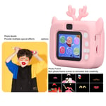 (Pink Yellow)Children's Camera 400mAh 5V ABS Silicone 20MP Children's Digital