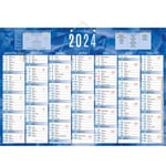 Bouchut Calendrier mural annuel - bleu 38,5 x 54 cm