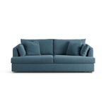 Habitat Holmfirth Fabric 3 Seater Sofa Bed - Blue