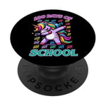 100 jours d'école à tamponner Unicorn Rainbow PopSockets PopGrip Adhésif