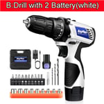 2Speed Cordless Drills Set Electric Screwdriver Drill Set with BATTERY/Accessory