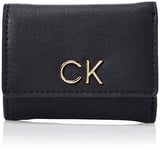 Calvin Klein RE-Lock Trifold XXS K60K609141, Portefeuilles Femme, Noir (CK Black), OS