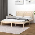 Cadre de lit bois massif 180x200 cm super king