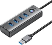 Orico Usb Hub Adapter Orico Pdd4u Usb Till 4X Usb 3.0 (Grå)