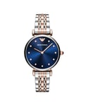 Emporio Armani Womens AR11092 Watch - Silver & Gold - One Size