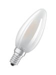 Osram LED pære Kerte 6,5W/827 (60W) mat dæmpbar E14