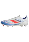 adidas F50 League Laceless Football Boots Firm Ground, Cloud White/Solar Red/Lucid Blue, 7 UK