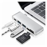 MacBook Pro (2016) adapter konverterare 5 i 1 aluminum legering - Silver