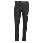 adidas Men's TECHFIT COMPRESSION TRAINING 3-STRIPES LONG TIGHT, Black, XL