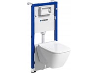 Geberit Duofix Basic Smyle Square Ramme, Kort